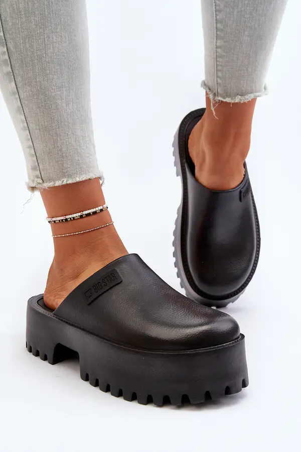 BIG STAR SHOES BIG STAR SHOES Дамски пързалки с масивна подметка Big Star