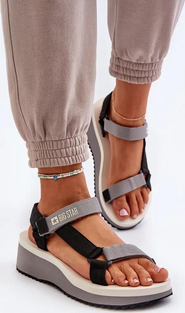 BIG STAR SHOES BIG STAR SHOES Дамски сандали на платформа и клин Big Star