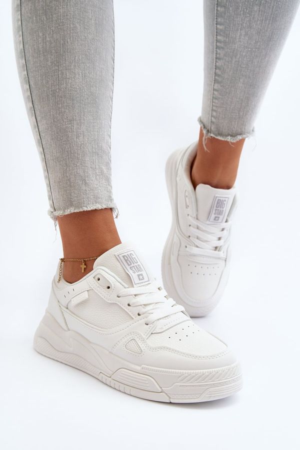 BIG STAR SHOES BIG STAR SHOES Дамски спортни обувки Маратонки Big Star MM274354 Бяло