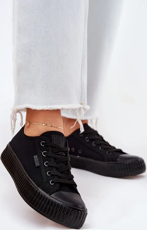 BIG STAR SHOES BIG STAR SHOES Дамски Текстилни Обувки На Платформа Big Star