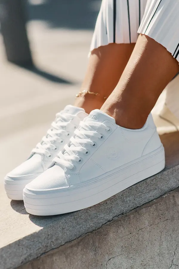 BIG STAR SHOES BIG STAR SHOES Еко кожени маратонки за жени на платформа Big Star