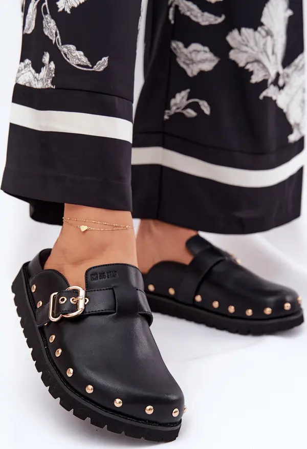 BIG STAR SHOES BIG STAR SHOES Кожени Сандали Чодак Дамски На Платформа Big Star