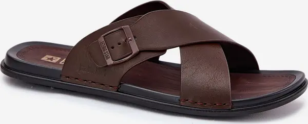 BIG STAR SHOES BIG STAR SHOES Кожени Сандали За Мъже С Привързване Big Star