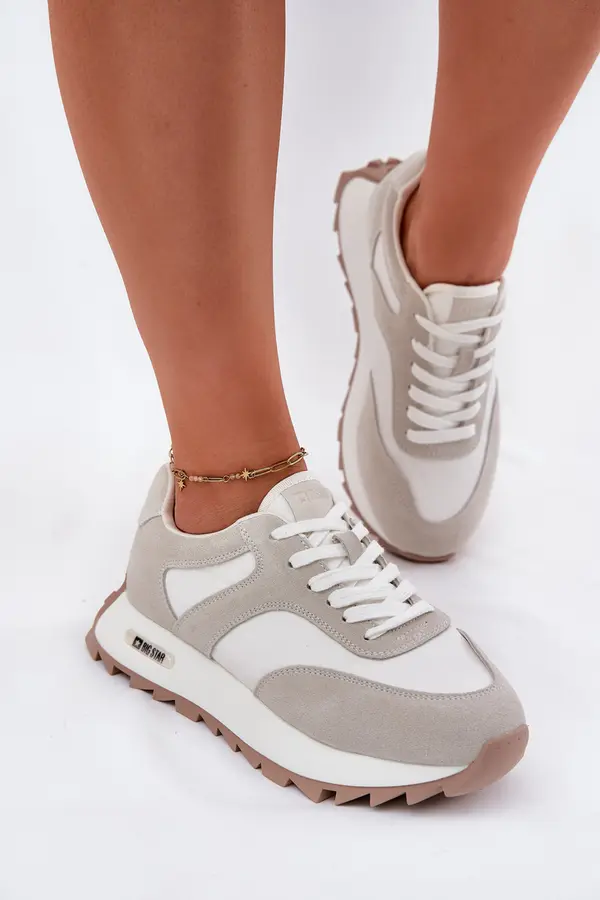 BIG STAR SHOES BIG STAR SHOES Суедени маратонки на платформа дамски Big Star