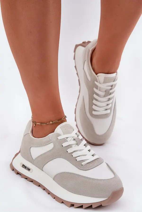 BIG STAR SHOES BIG STAR SHOES Суедени маратонки на платформа дамски Big Star