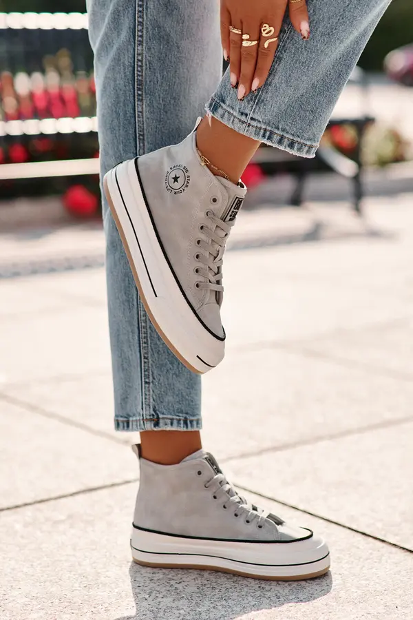 BIG STAR SHOES BIG STAR SHOES Топли дамски маратонки с платформа Еко кожа Big Star