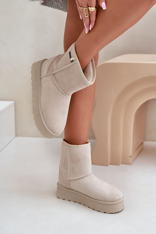 BIG STAR SHOES BIG STAR SHOES Високи дамски снежни обувки на платформа Big Star