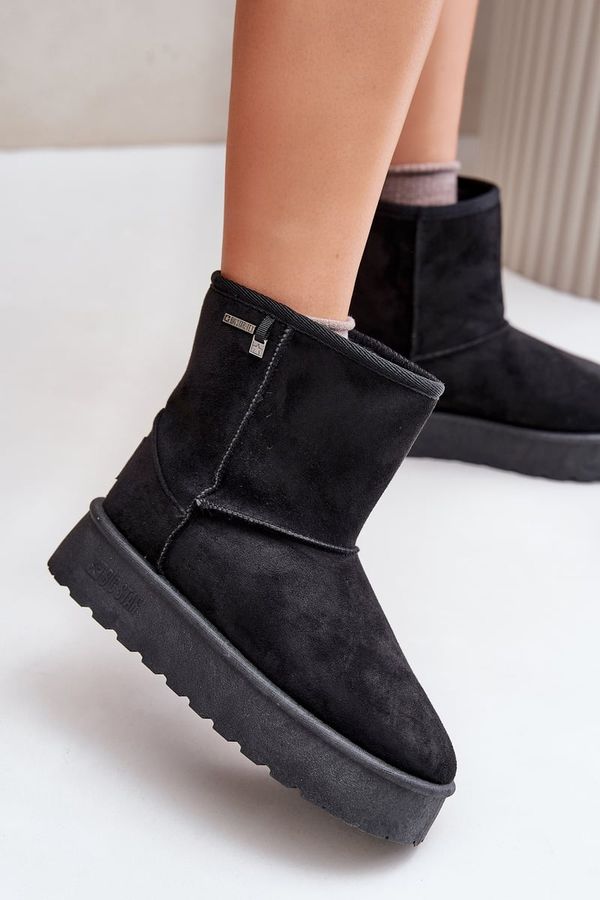 BIG STAR SHOES BIG STAR SHOES Високи дамски зимни ботуши на платформа Big Star