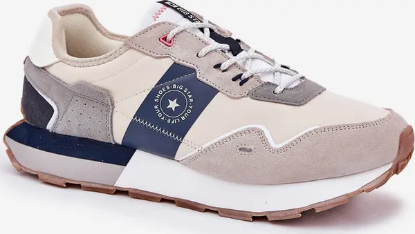 BIG STAR SHOES BIG STAR SHOES Замшени Мъжки Кецове На Платформа Big Star