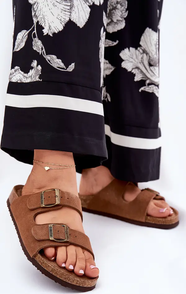 BIG STAR SHOES BIG STAR SHOES Замшени Жени Сандали С Пряжки Big Star