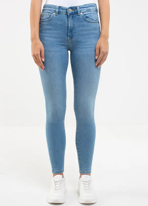 Big Star Big Star Woman's Push Up Trousers Denim 115620 Light Denim-103