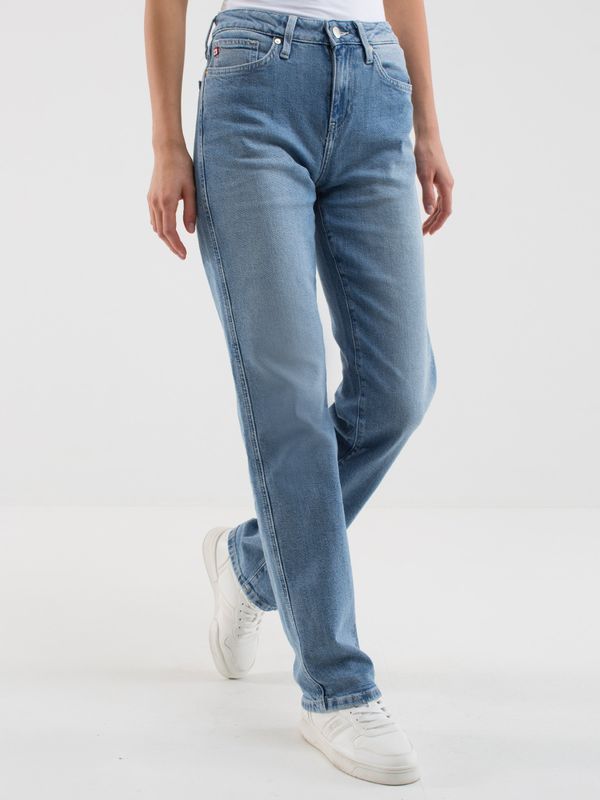 Big Star Big Star Woman's Straight Trousers Denim 190077 -113