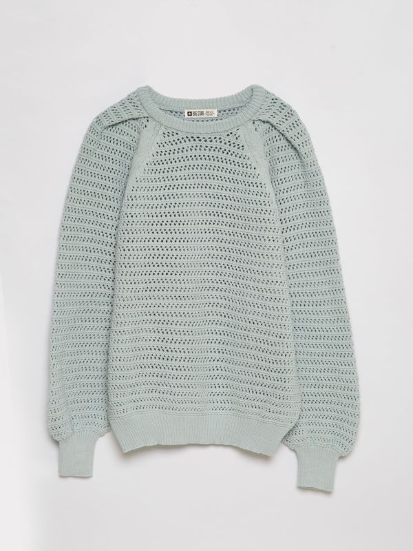 Big Star Big Star Woman's Sweater 161039 Light Grey-400