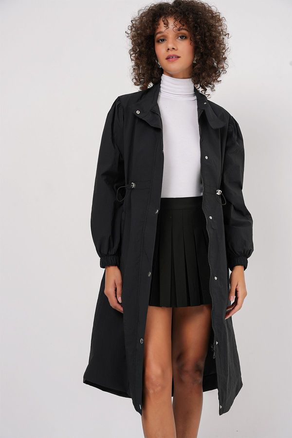 Bigdart Bigdart 5939 Lined Long Trench Coat - Black