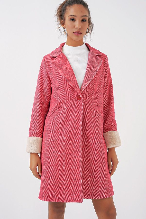 Bigdart Bigdart 9085 Fish Back Cashew Coat - B.Red