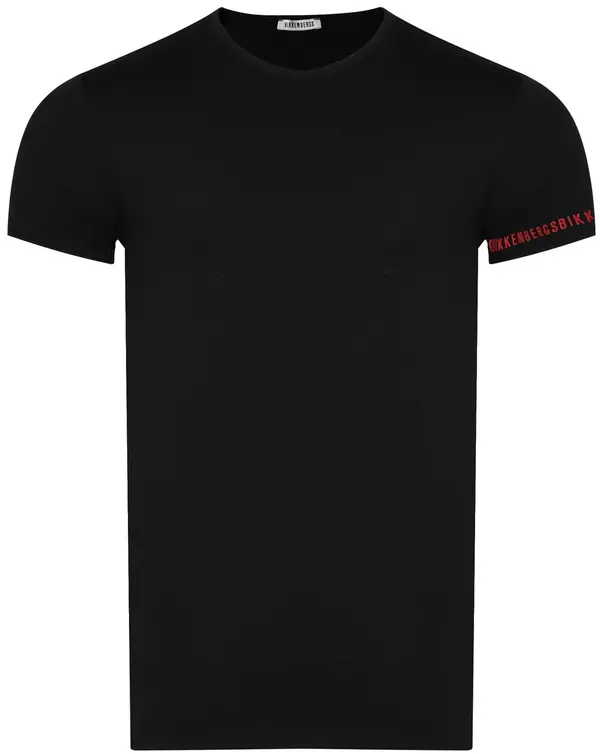 Bikkembergs BIKKEMBERGS - Мъжка тениска, комплект от 2 броя, черна