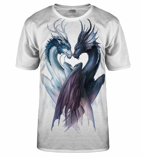 Bittersweet Paris Bittersweet Paris Unisex's Yin And Yang Dragons T-Shirt Tsh Bsp824