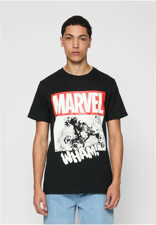 Merchcode Black Avengers Smashing Hulk T-shirt
