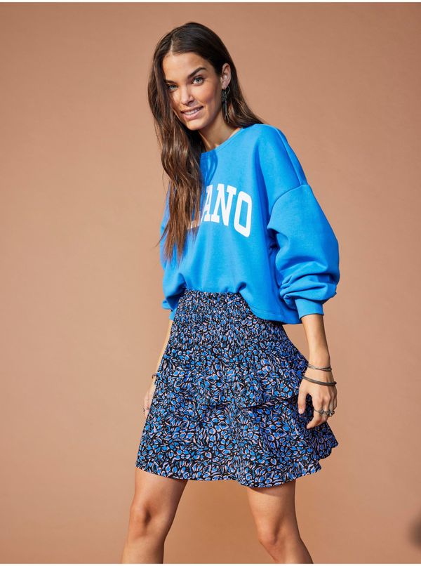 Only Black-blue patterned skirt ONLY Tanny - Women