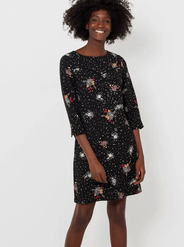 CAMAIEU Black Floral Dress CAMAIEU - Women