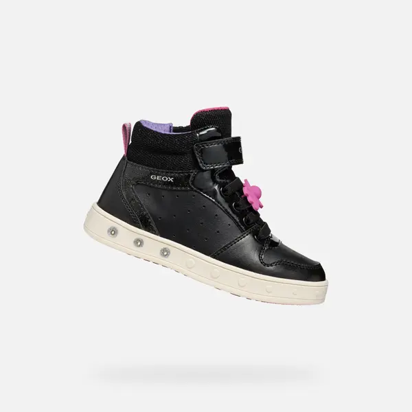 GEOX Black Girls Geox Skylin Sneakers - Girls