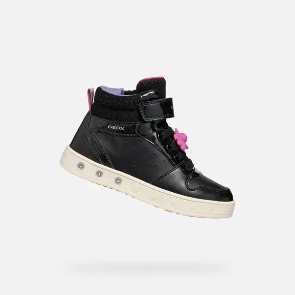GEOX Black Girls Geox Skylin Sneakers - Girls