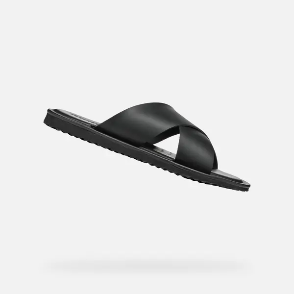 GEOX Black men's slippers Geox Erice - Men's