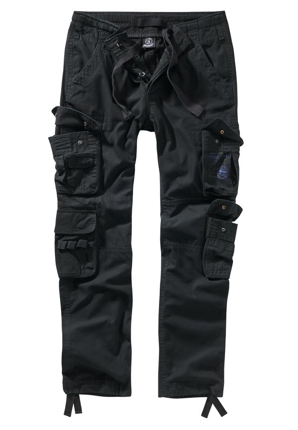 Brandit Black Pure Slim Fit Trousers