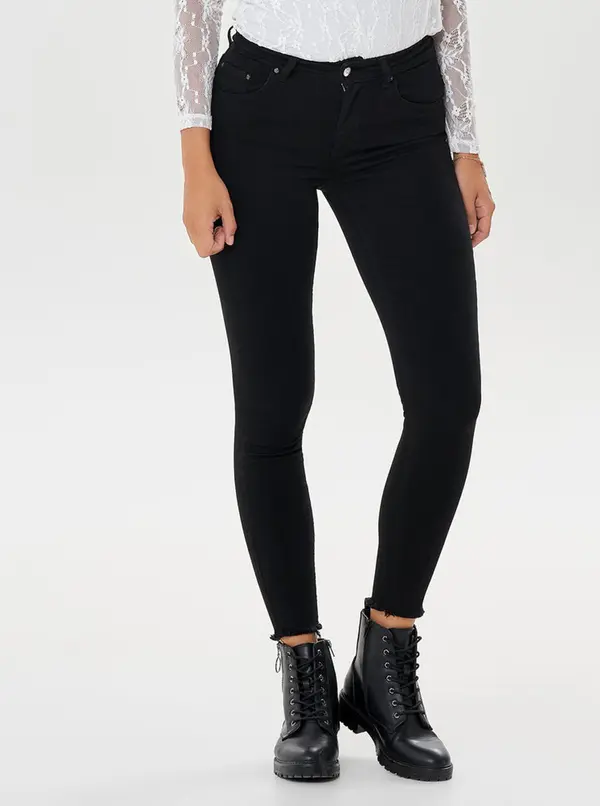 Only Black skinny fit jeans with low waist ONLY Blush