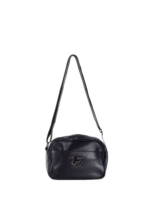 Fashionhunters Black small messenger bag on a wide strap