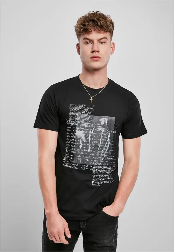 Merchcode Black Tupac Lyrics T-shirt