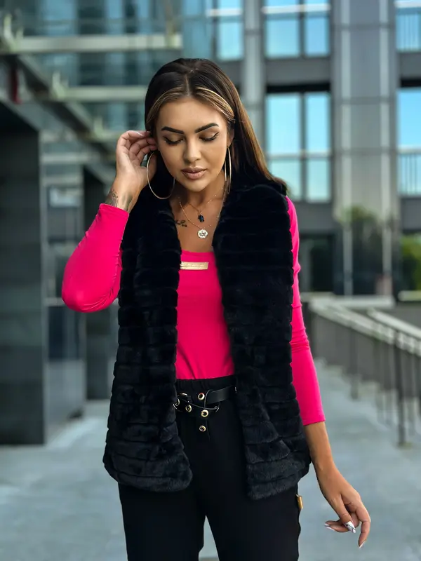 Och Bella Black vest Och Bella bjok2114. R21