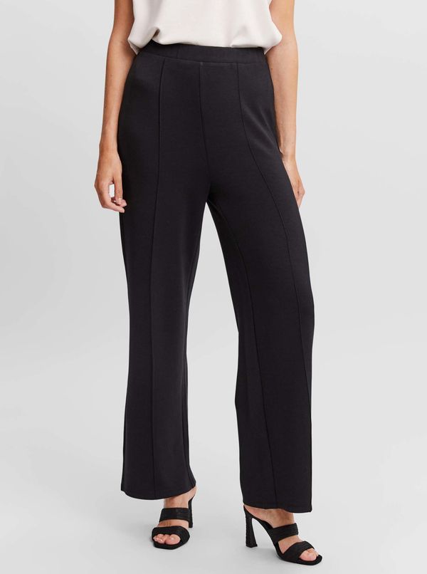 Vero Moda Black wide trousers VERO MODA Silky - Women