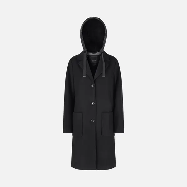 GEOX Black Women's Coat Geox Doralea - Women's