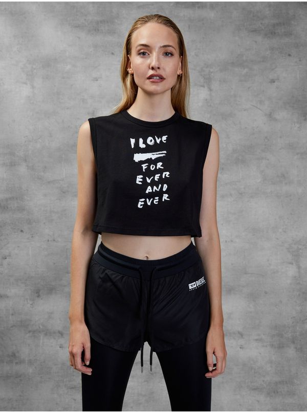 Diesel Black Women's Cropped Diesel T-Shirt - Women