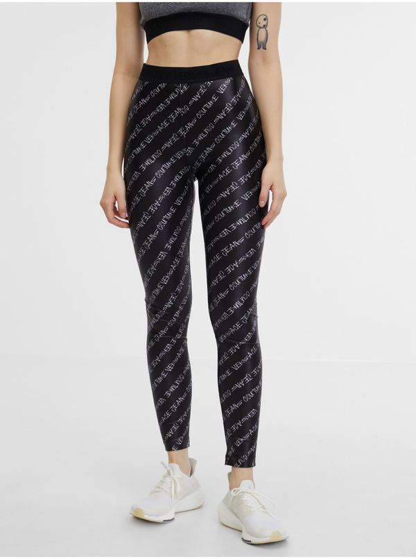 Versace Jeans Couture Black Women's Patterned Leggings Versace Jeans Couture - Women