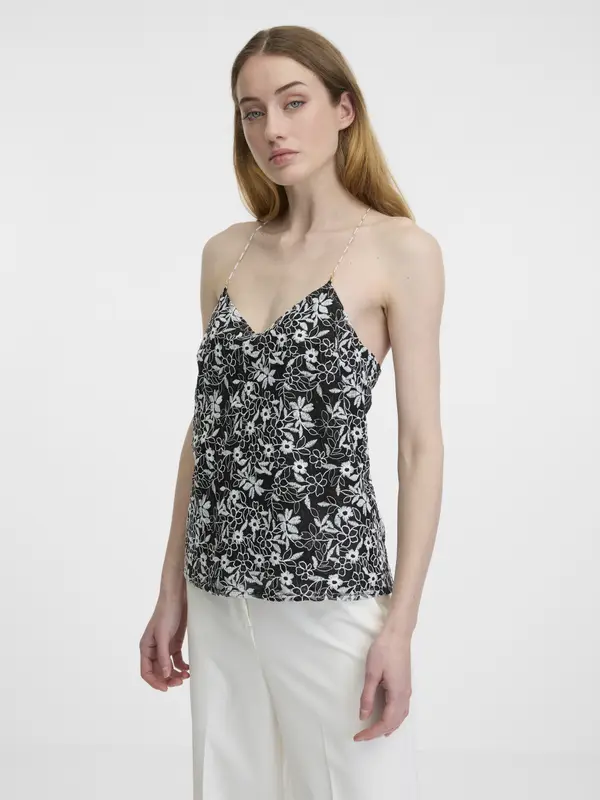 Orsay Black women's patterned tank top ORSAY