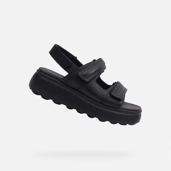 GEOX Black women's sandals Geox Spherica EC4.1 S - Women's