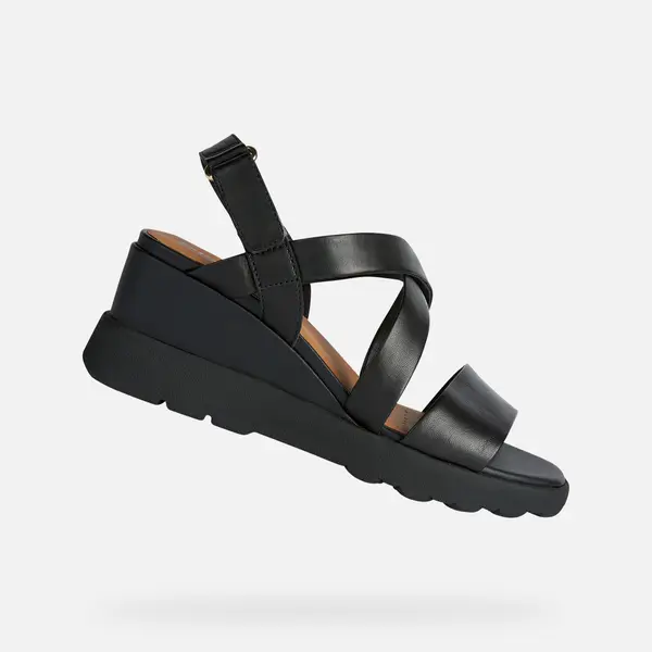 GEOX Black women's sandals Geox Spherica EC6 - Women's