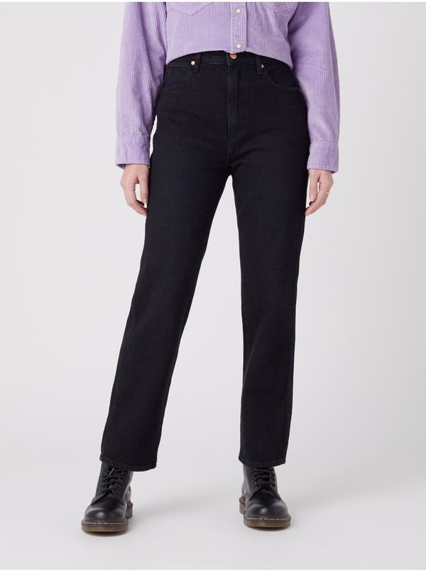 Wrangler Black women's straight fit jeans Wrangler - Women