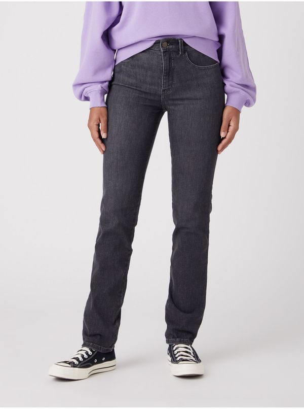 Wrangler Black women's straight fit jeans Wrangler - Women