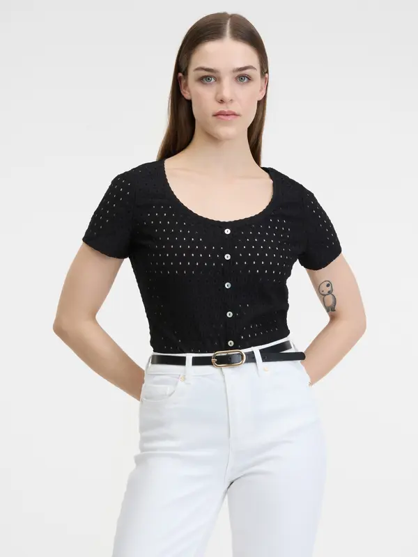 Orsay Black Women's T-Shirt ORSAY - Women's
