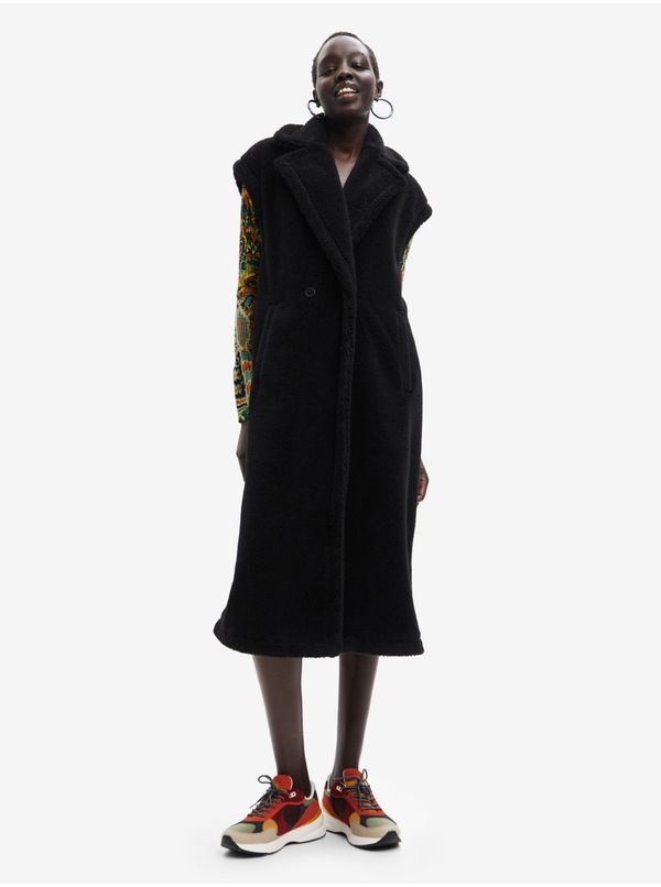 DESIGUAL Black women's vest with wool Desigual Cameron - Ladies