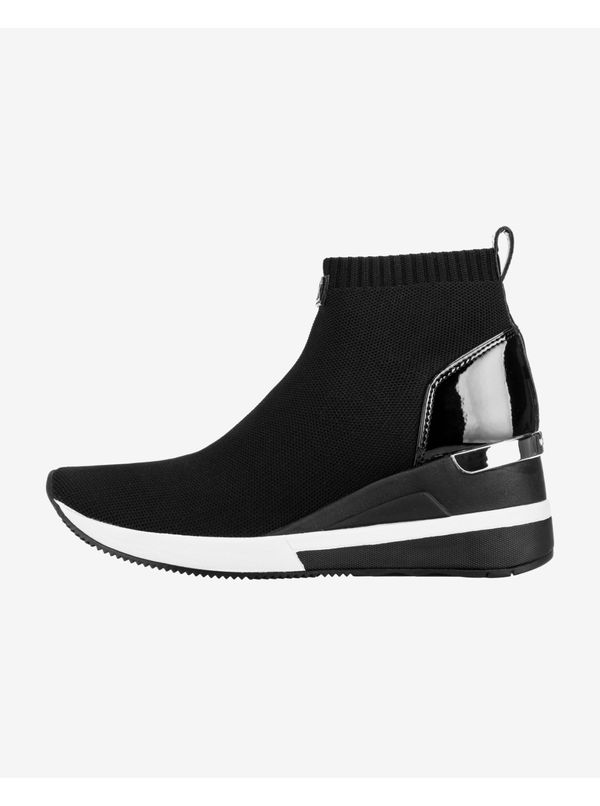 Michael Kors Black Women's Wedge Ankle Boots Michael Kors Skyler