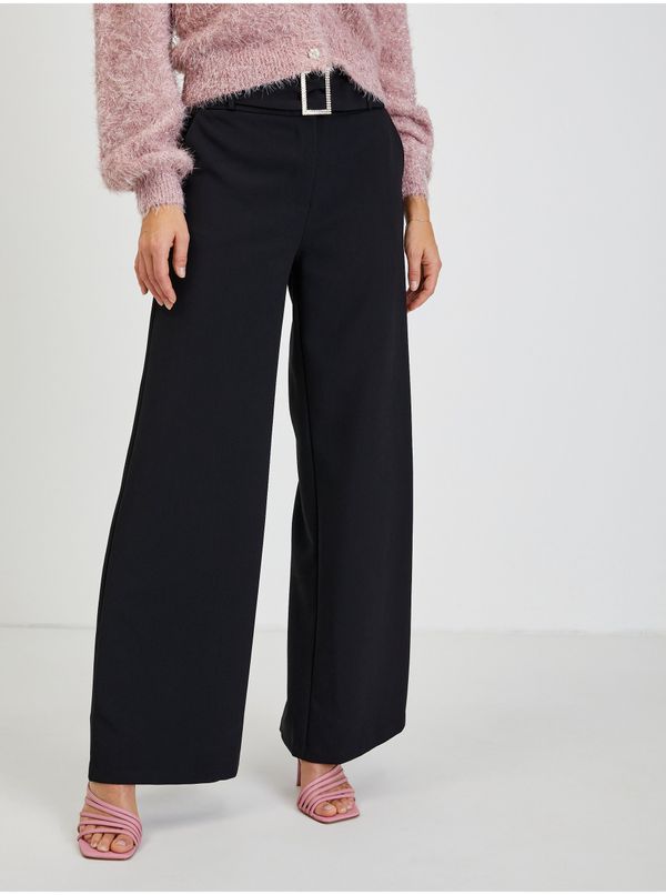 Orsay Black Women's Wide Trousers with Belt ORSAY - Women