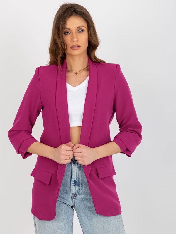 Italy Moda Blazer-DHJ-MA-7684.15P-Dark Fuchsia