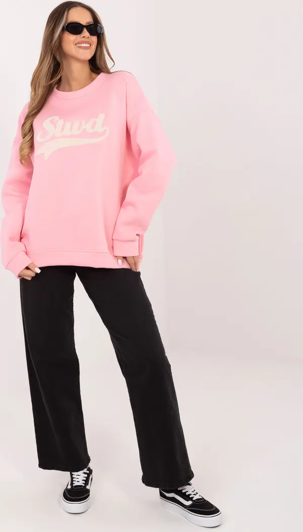 RUE PARIS Бледорозов оувърсайз суитчър