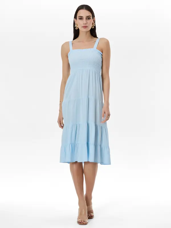 Orsay Бледосиня дамска миди рокля ORSAY