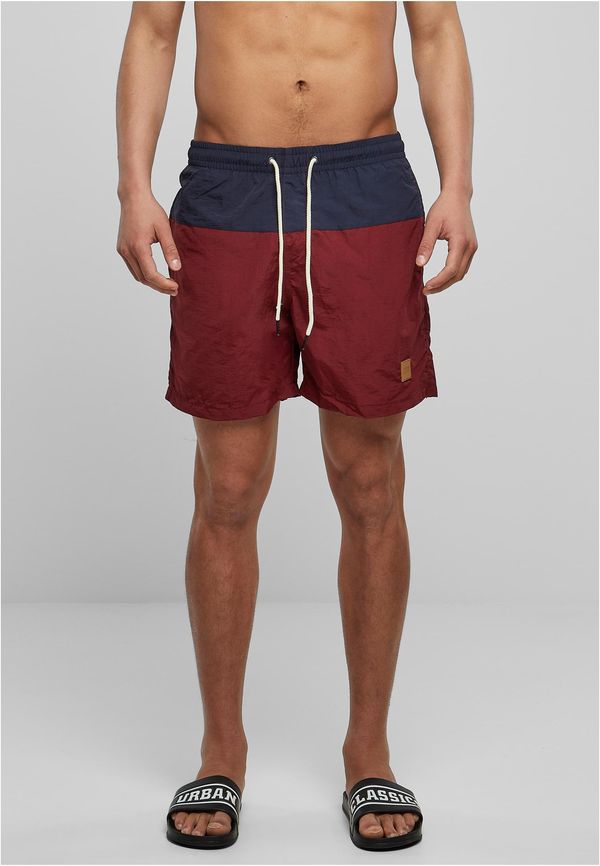 UC Men Block Swim Shorts nvy/burgundy