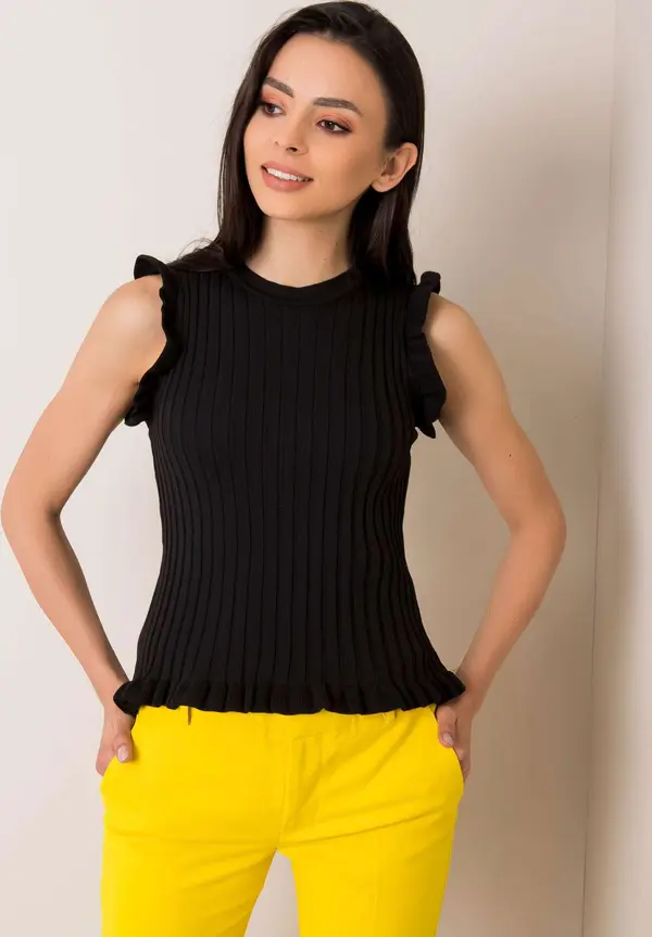 RUE PARIS Blouse-178-BZ-2907.91-black